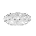 Fineline Settings Fineline Settings 3509-CL Clear Large 7-Compartment Serving Tray 3509-CL